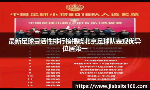 最新足球灵活性排行榜揭晓北京足球队表现优异位居第一